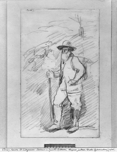 Camille Pissarro by Paul Cézanne
